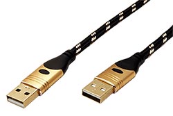 USB 2.0 kabel USB A(M) - USB A(M), 0,8m